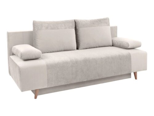 Leon trijų vietų sofa-lova su daiktadėže, smėlio spalvos