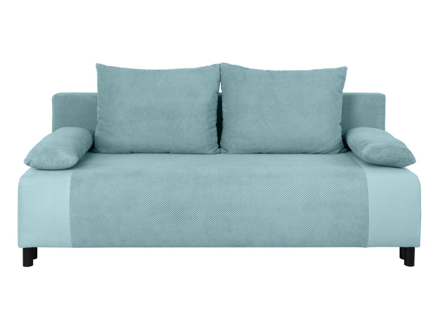 NIUS trijų vietų sofa-lova su daiktadėže, mėtinė