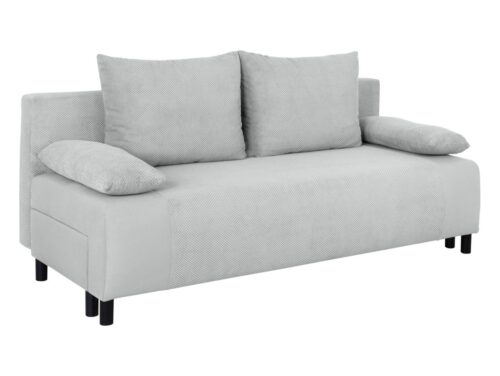 NIUS trijų vietų sofa-lova su daiktadėže, pilka
