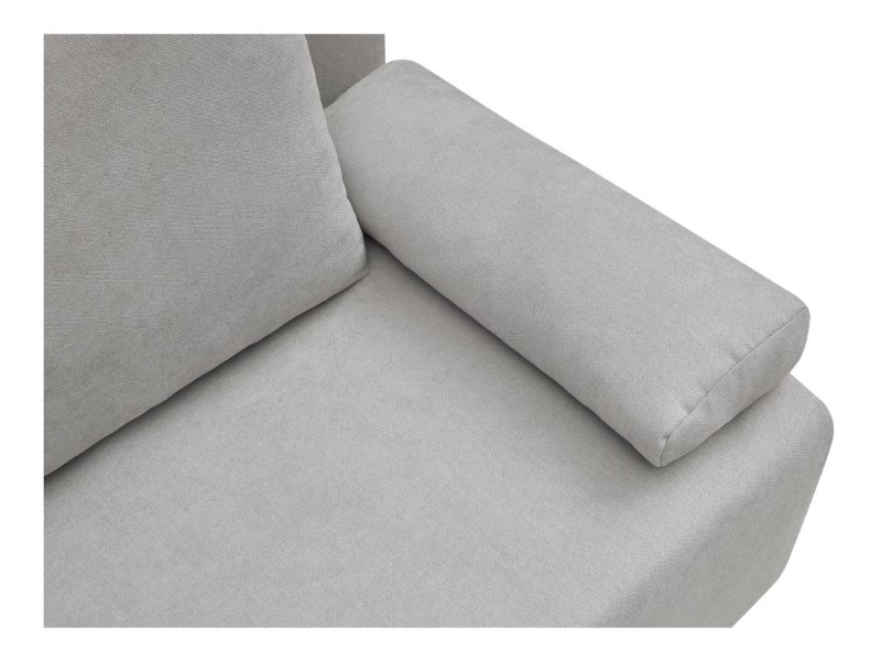 Trivietė sofa „Sun“ su miegojimo funkcija ir daiktadėže, pilka