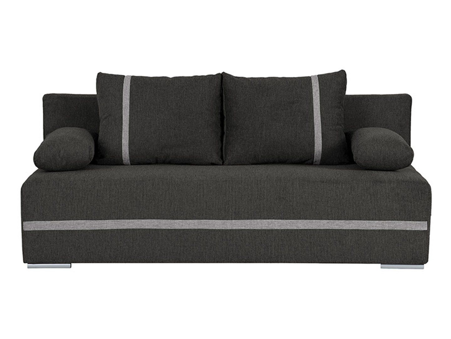 Trivietė sofa su miegojimo funkcija ir daiktadėže MATA pilka