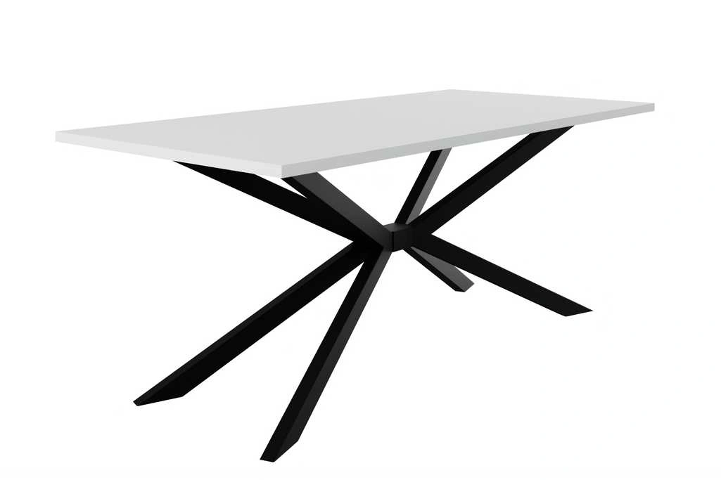 Tromso mansardos staliukas 185/90 cm baltas matinis