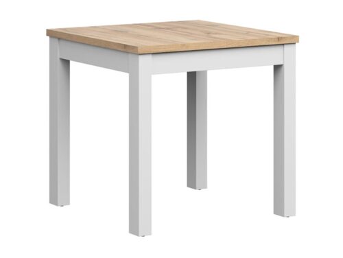 MAREN virtuvės stalas, 80 cm, Wotan ąžuolas/alpių balta spalva