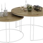 ETTA 2 viename kavos staliukas, baltas/artisaninis, ADRK