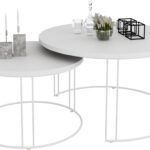 ETTA 2 viename kavos staliukas, baltas, ADRK