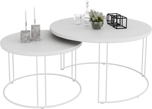 ETTA 2 viename kavos staliukas, baltas, ADRK