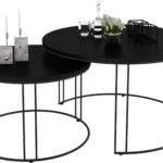 ETTA 2 viename kavos staliukas, juodas, ADRK