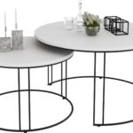 ETTA 2 viename kavos staliukas, juodas/baltas, ADRK