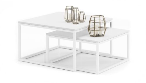 KAMA 2 viename kavos staliukas, baltas, ADRK