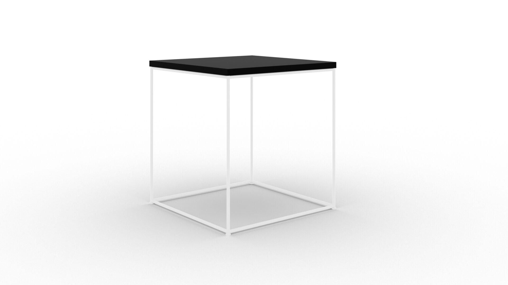 Adina kavos staliukas, baltas/juodas, ADRK