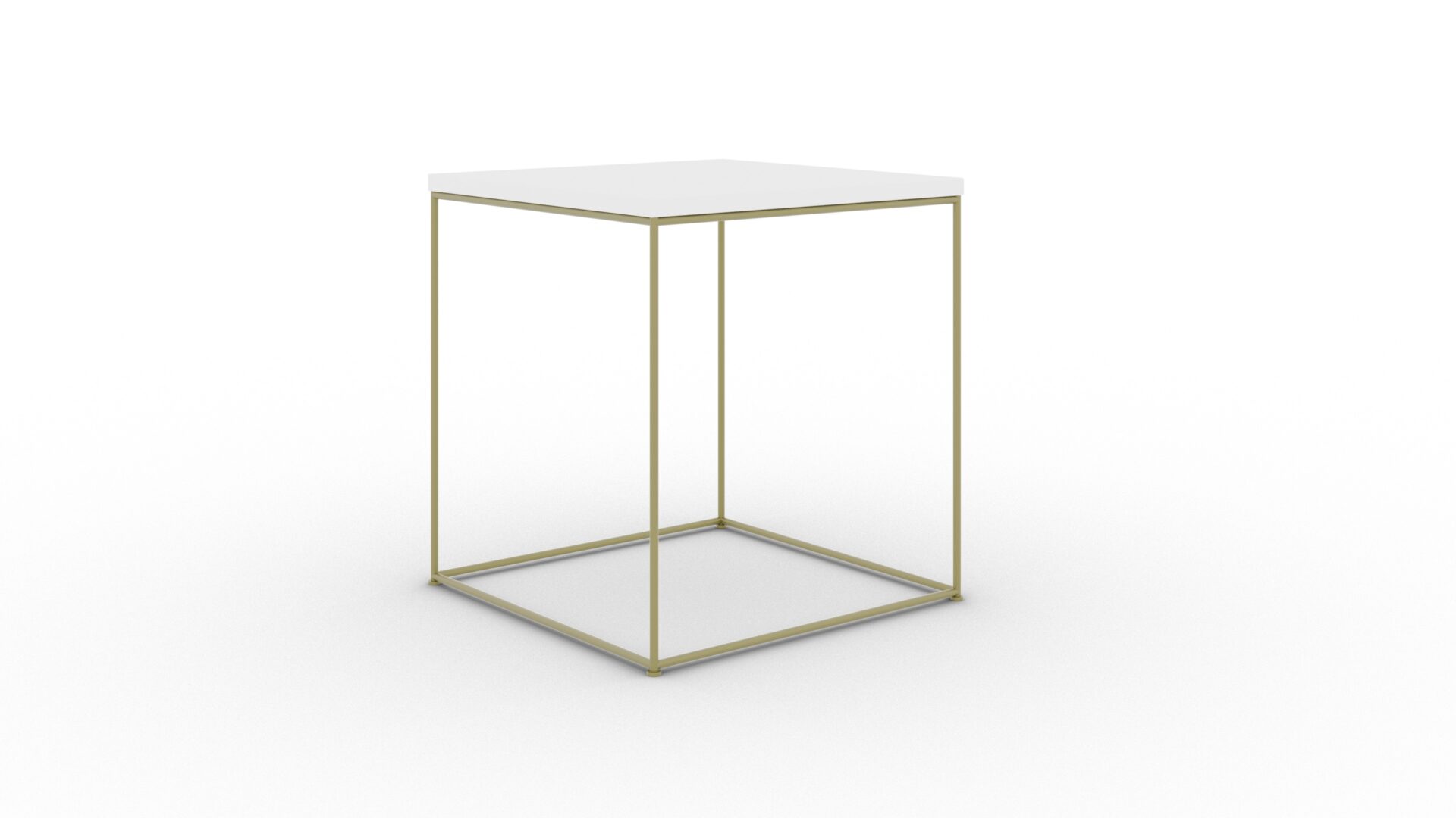 Adina kavos staliukas, auksinis/baltas, blizgus, ADRK