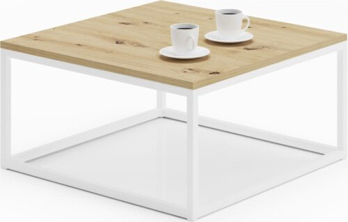 BELTEN Kavos staliukas 65×65 Baltas/Artisan ADRK