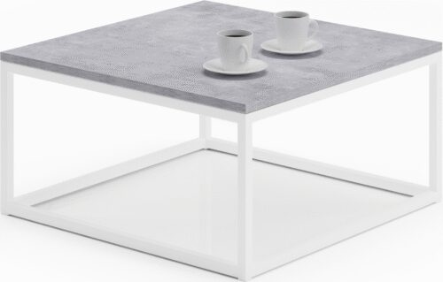 BELTEN kavos staliukas 65×65 baltas/betonas ADRK