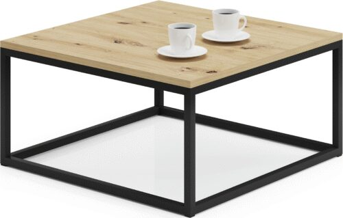 Kavos staliukas BELTEN 65×65 juodas/Artisan ADRK