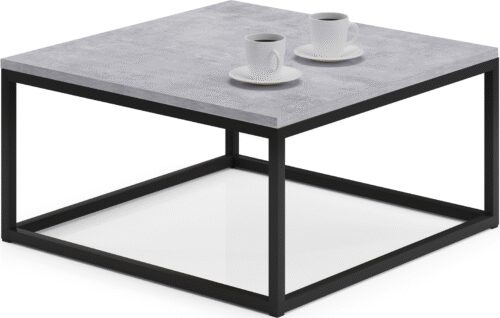 BELTEN kavos staliukas 65×65 juodas/betonas ADRK