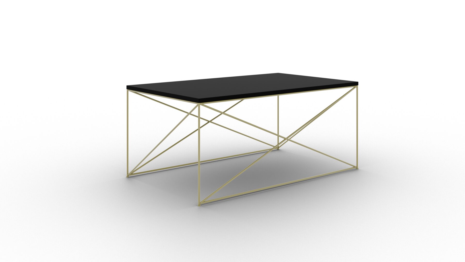 Dante kavos staliukas, auksinis/juodas, ADRK