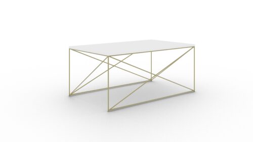 Dante kavos staliukas, auksinis/baltas, ADRK