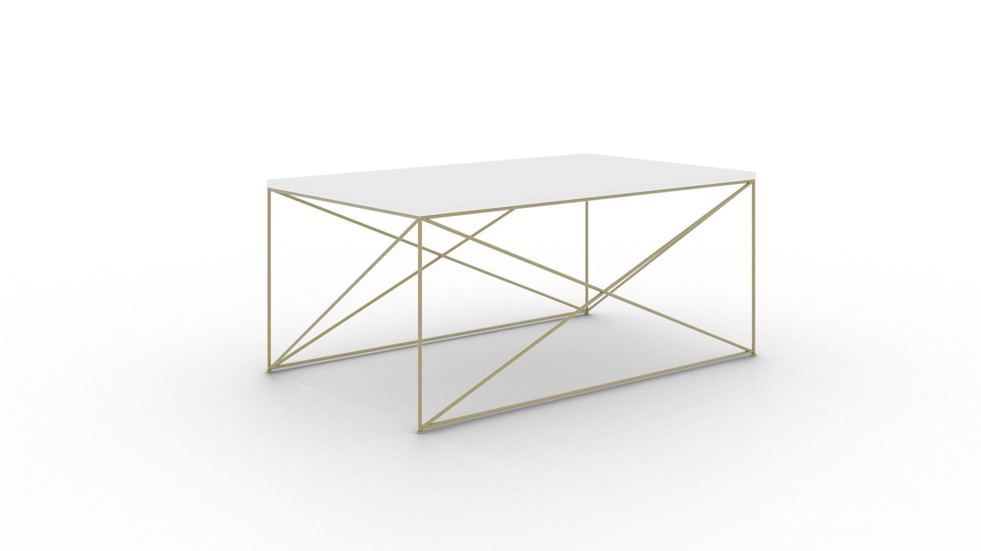 Dante kavos staliukas, auksinis/baltas, ADRK