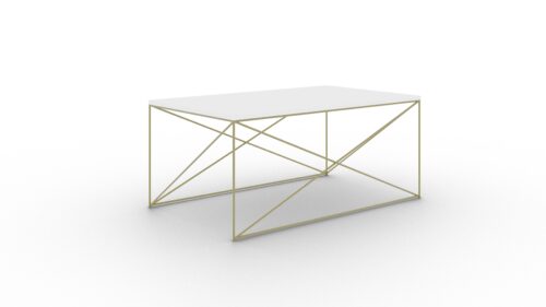 Dante kavos staliukas, aukso/balto blizgesio, ADRK