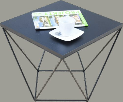 DIANA kavos staliukas, 50×50, juodas, ADRK