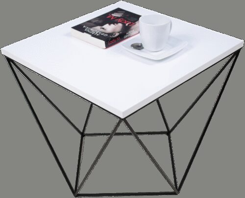 DIANA kavos staliukas 50×50 juodas/baltas ADRK