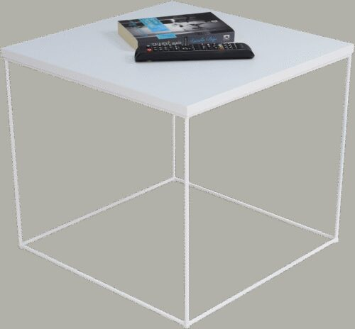 ELENA kavos staliukas, 50×50, baltas, ADRK