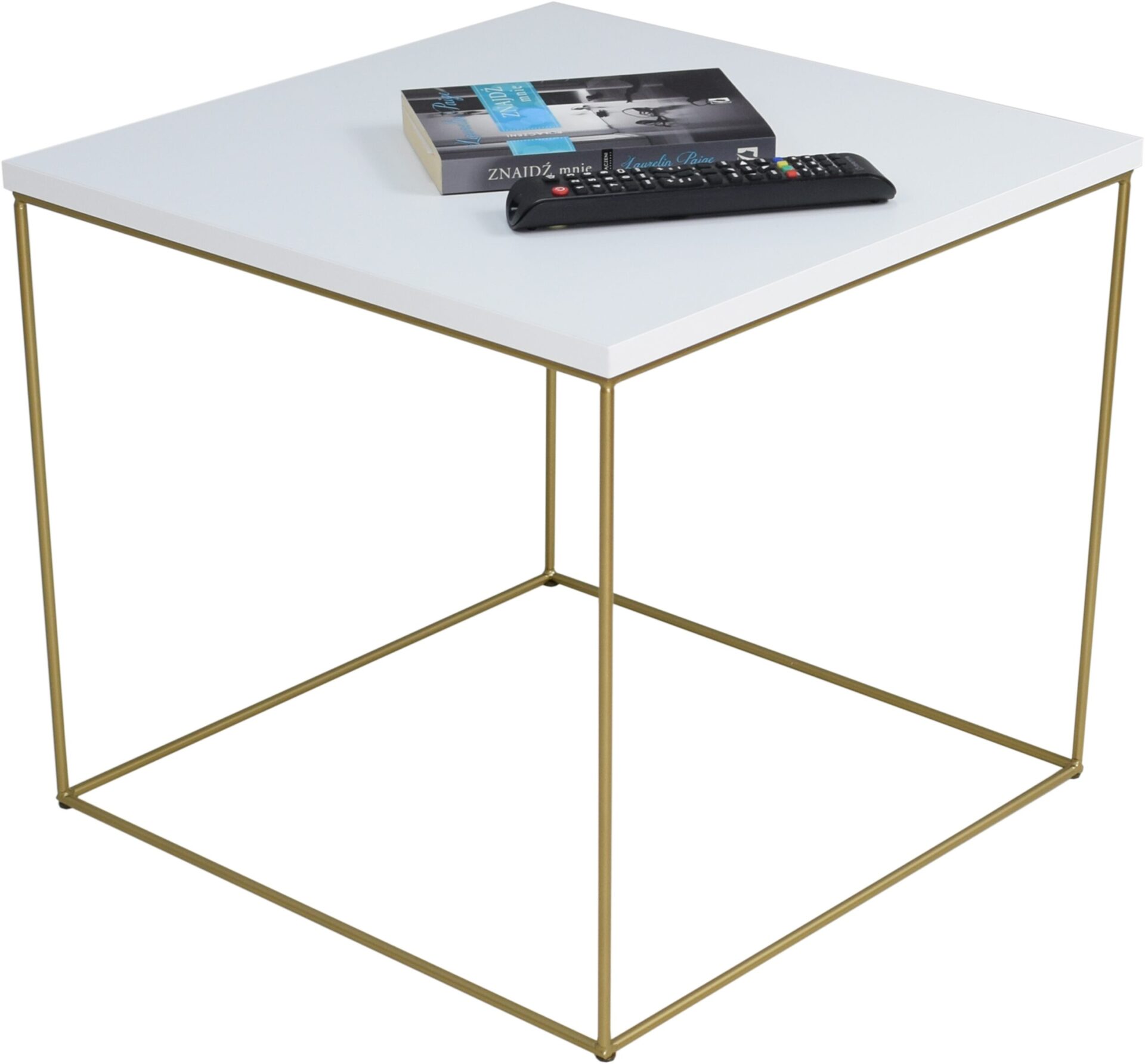 ELENA kavos staliukas 50x50 auksinis/baltas ADRK
