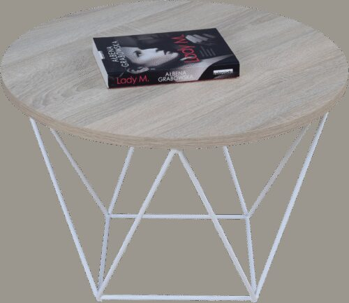 LIAM kavos staliukas, baltas/Sonoma, ADRK