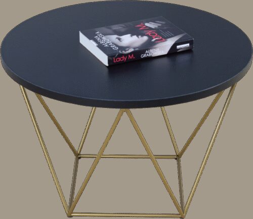 LIAM kavos staliukas, auksinis/juodas, ADRK