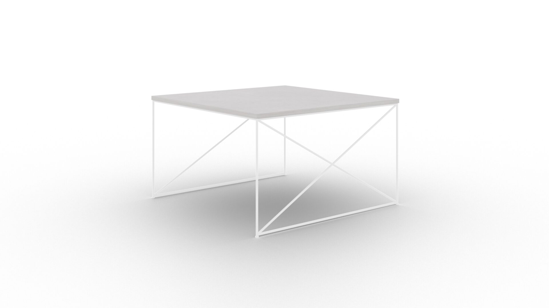 Nelia kavos staliukas, baltas/betonas, ADRK