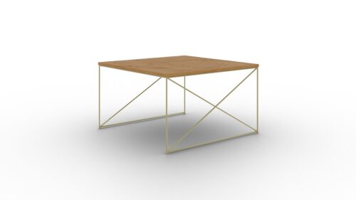 Nelia kavos staliukas auksinis/Lancelot ąžuolas ADRK