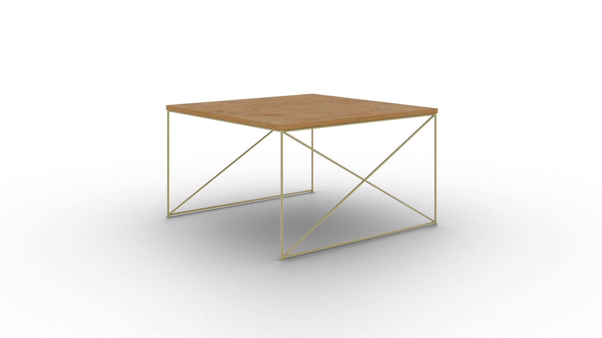 Nelia kavos staliukas auksinis/Lancelot ąžuolas ADRK