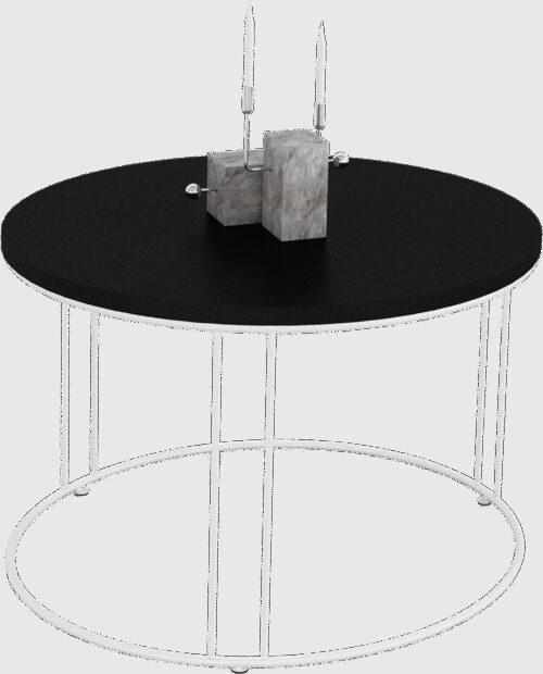 NOEL kavos staliukas, baltas/juodas, ADRK