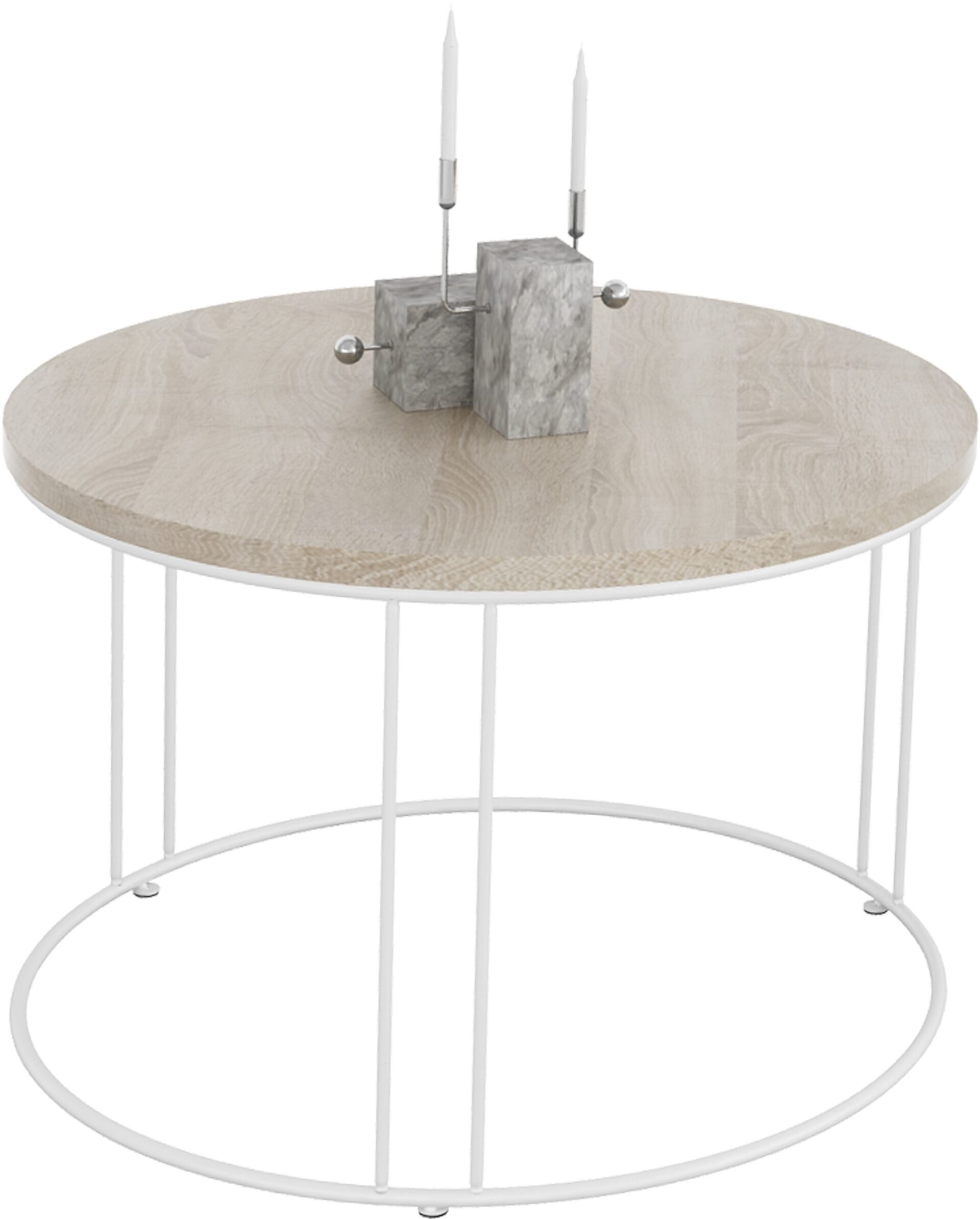 NOEL kavos staliukas, baltas/Sonoma, ADRK