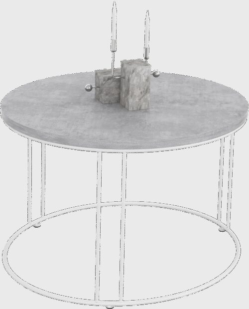 NOEL kavos staliukas, baltas/betonas, ADRK