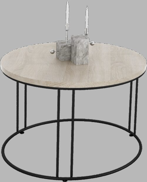 NOEL kavos staliukas, juodas/Sonoma, ADRK