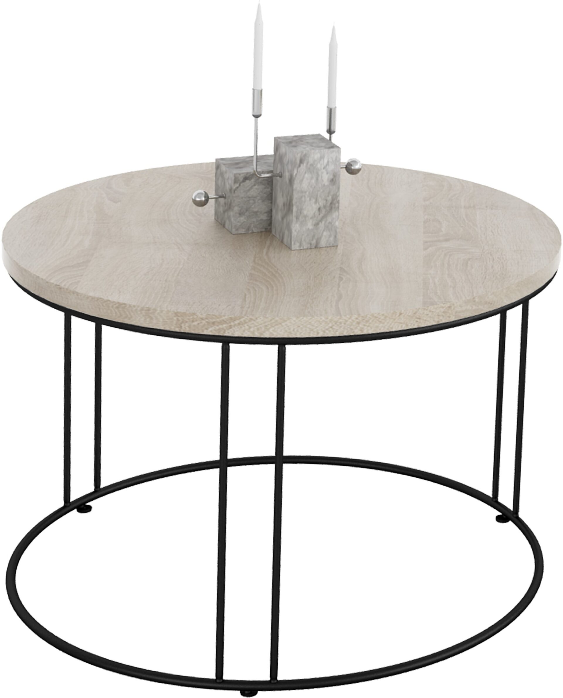 NOEL kavos staliukas, juodas/Sonoma, ADRK