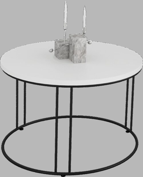 NOEL kavos staliukas juodas/baltas ADRK