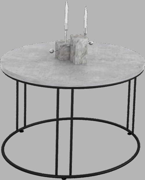 NOEL kavos staliukas, juodas/betonas, ADRK