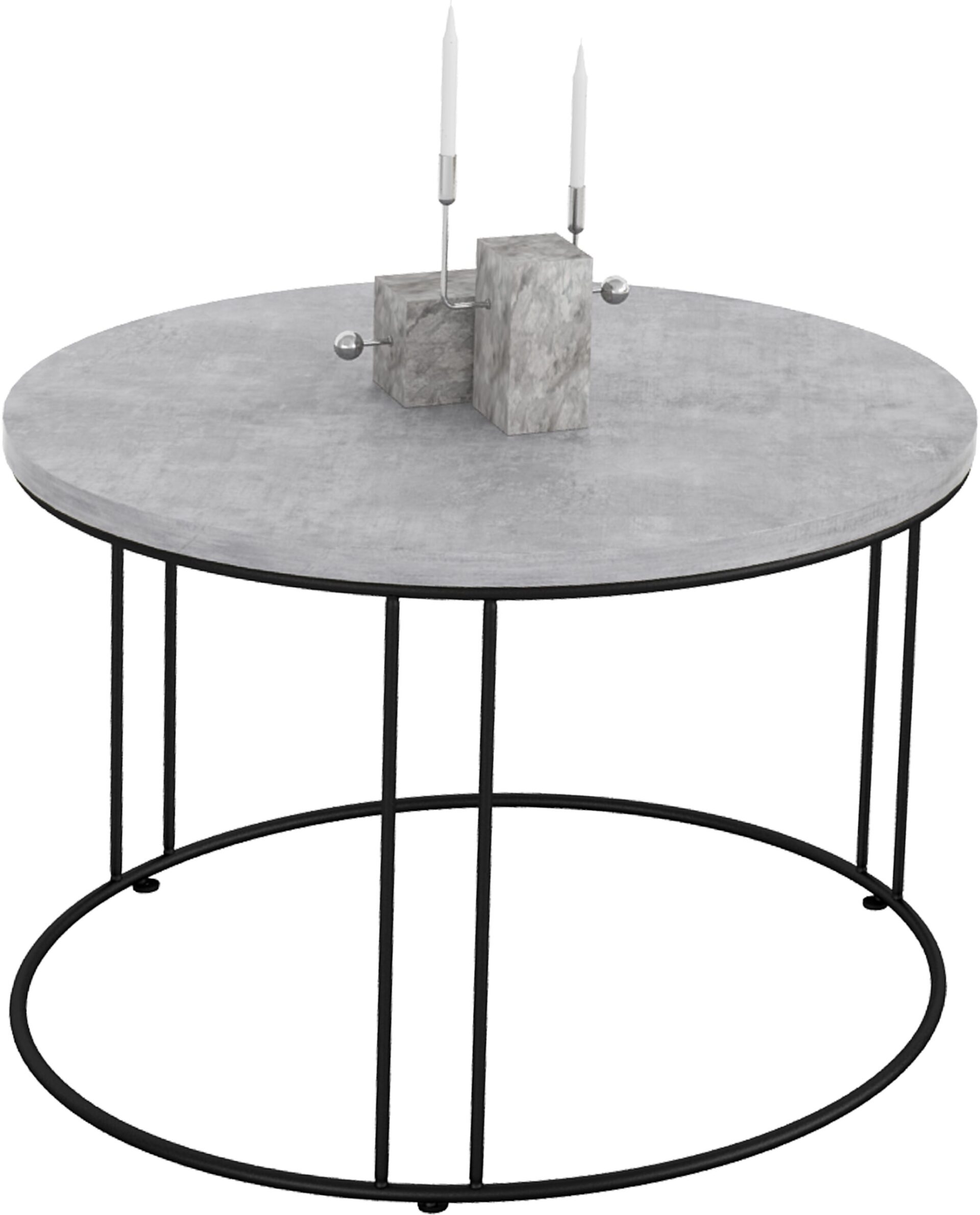 NOEL kavos staliukas, juodas/betonas, ADRK