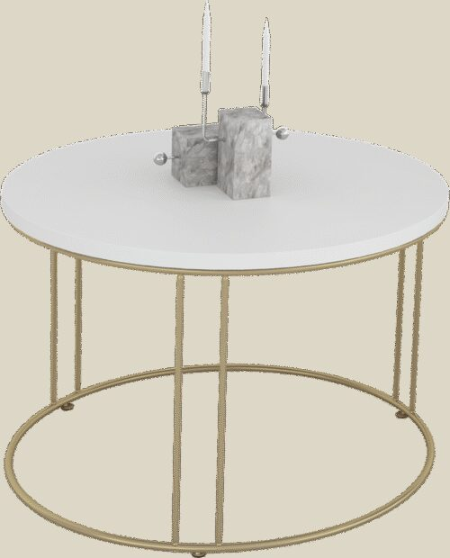 NOEL kavos staliukas auksinis/baltas ADRK