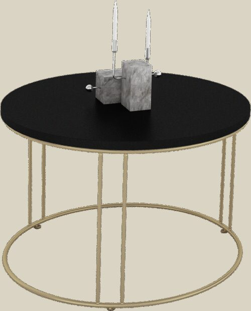 NOEL kavos staliukas auksinis/juodas ADRK