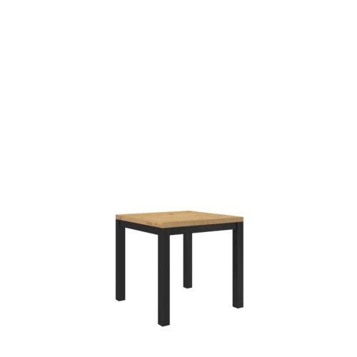 Stolik kawowy OLAF 1 80×80 Artisan/Czarny Mat ADRK