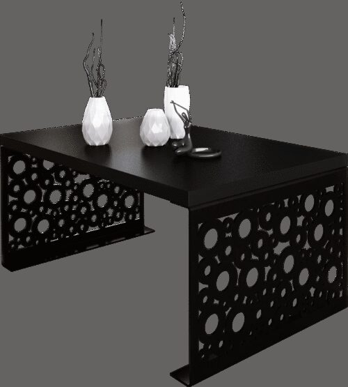 RINA kavos staliukas, 100×60, juodas, ADRK