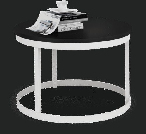 RINEN kavos staliukas, baltas/juodas, ADRK