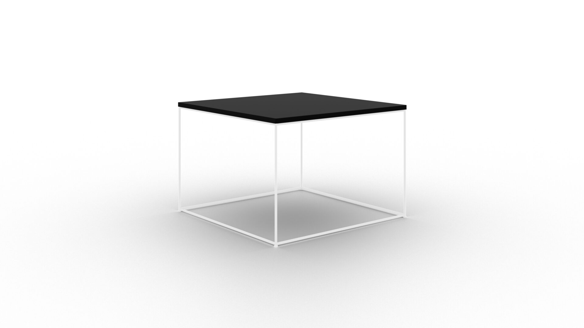 Roni kavos staliukas, baltas/juodas, ADRK