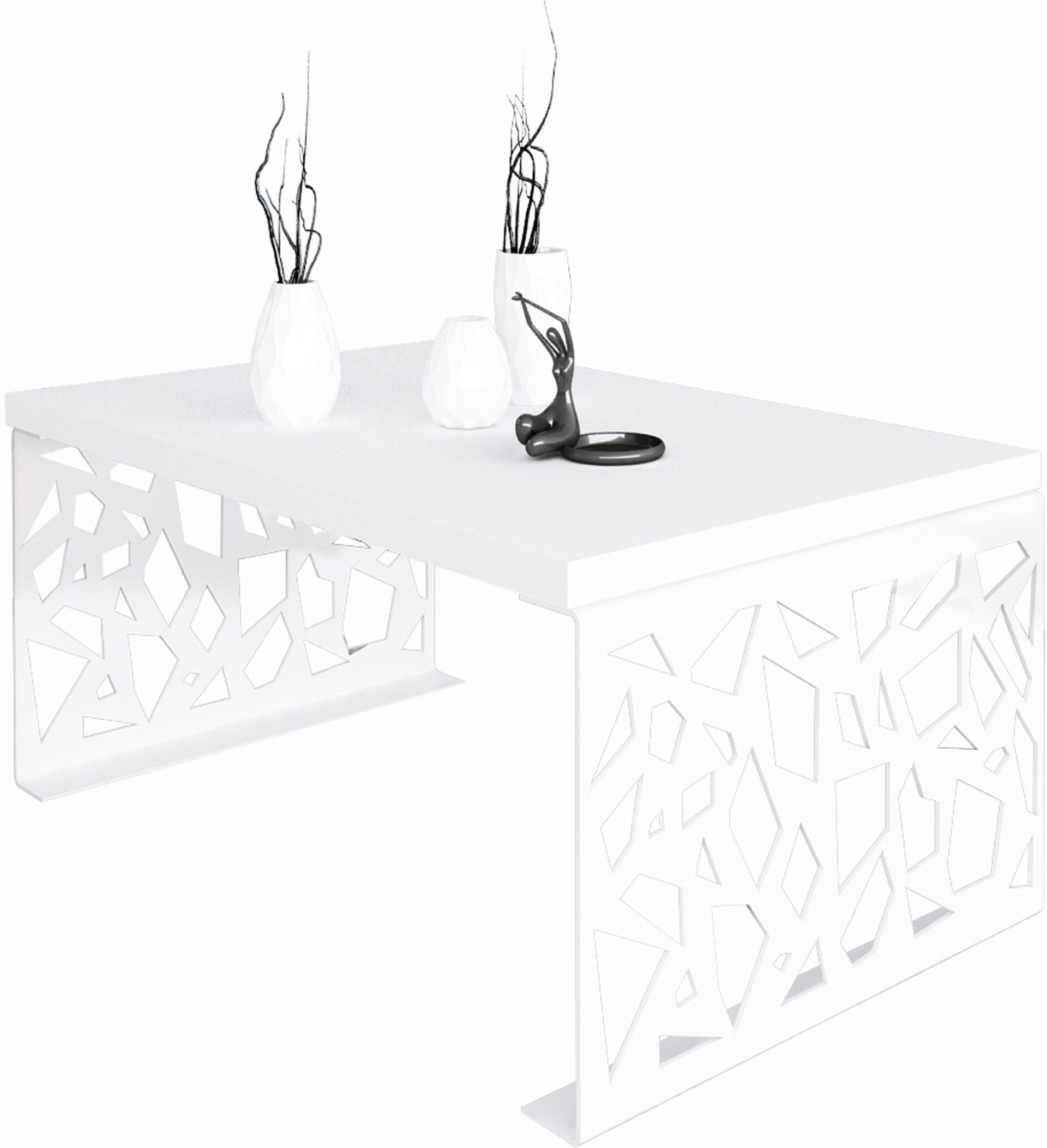 SEMARA kavos staliukas 100x60 baltas ADRK