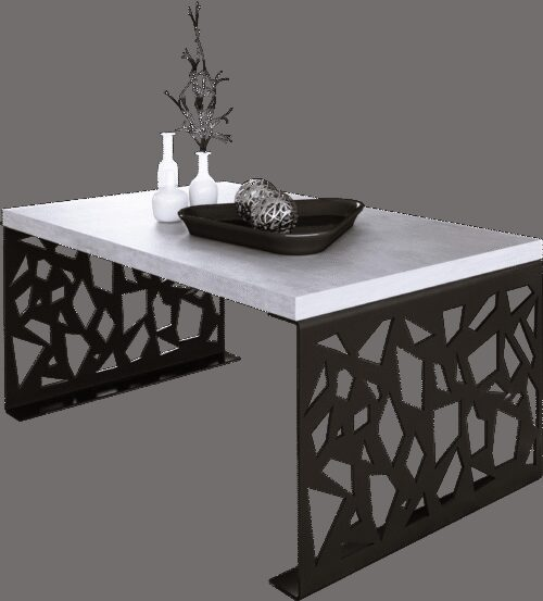 SEMARA kavos staliukas 100×60 juodas/betonas ADRK