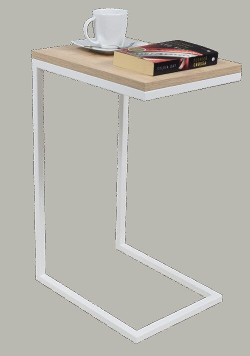 SPARK šoninis staliukas, baltas/Sonoma, ADRK