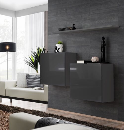Komoda su jungikliu I grafito spalvos ASM